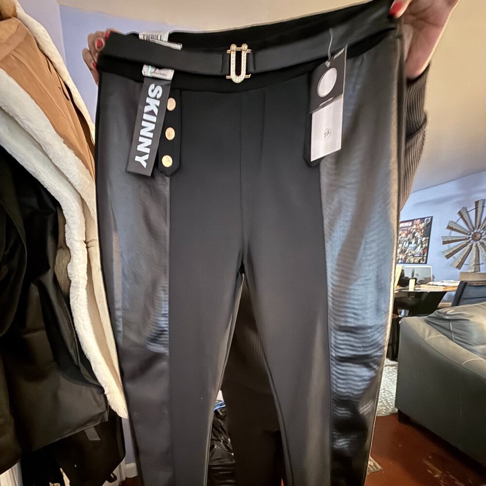 Rainbow Shop Plus Size Black Faux Leather Legging